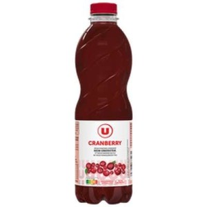 Boisson au cranberry sans sucres ajoutés, U (1 L)