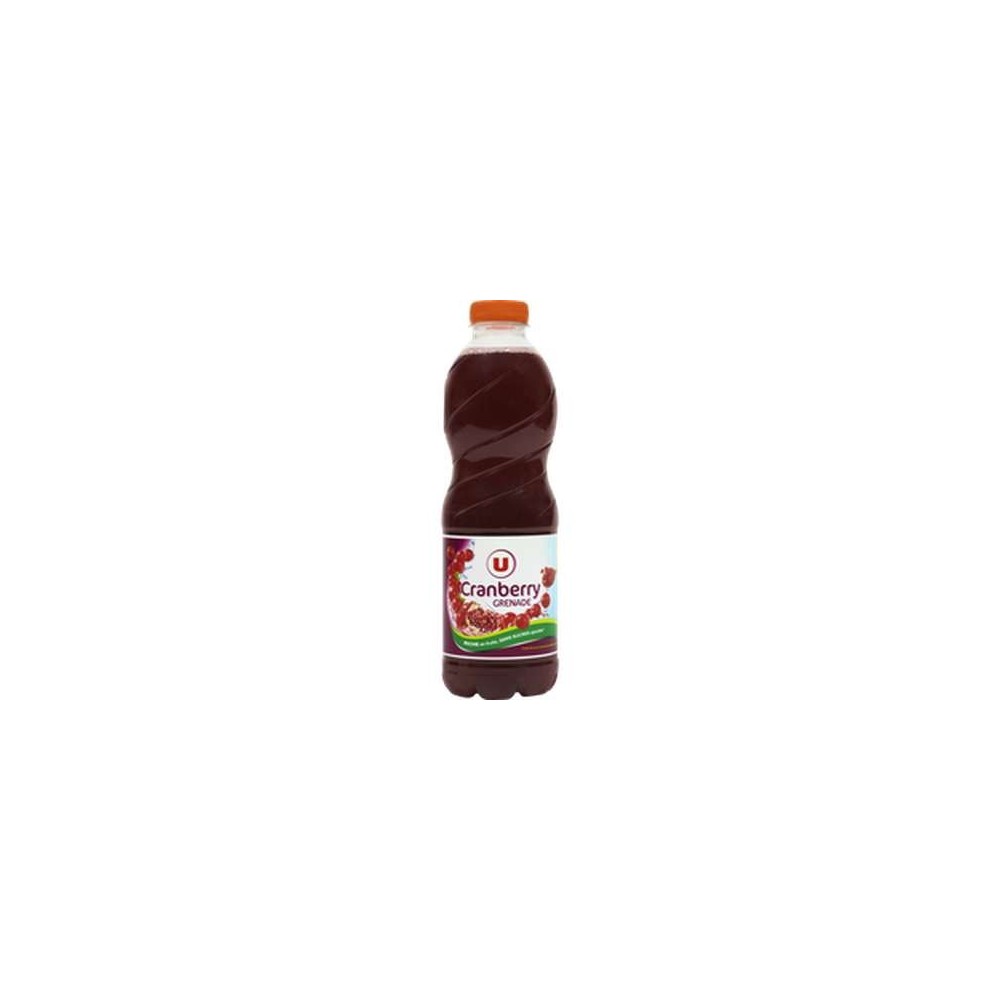 Boisson cranberry grenade sans sucres ajoutés, U (1 L)