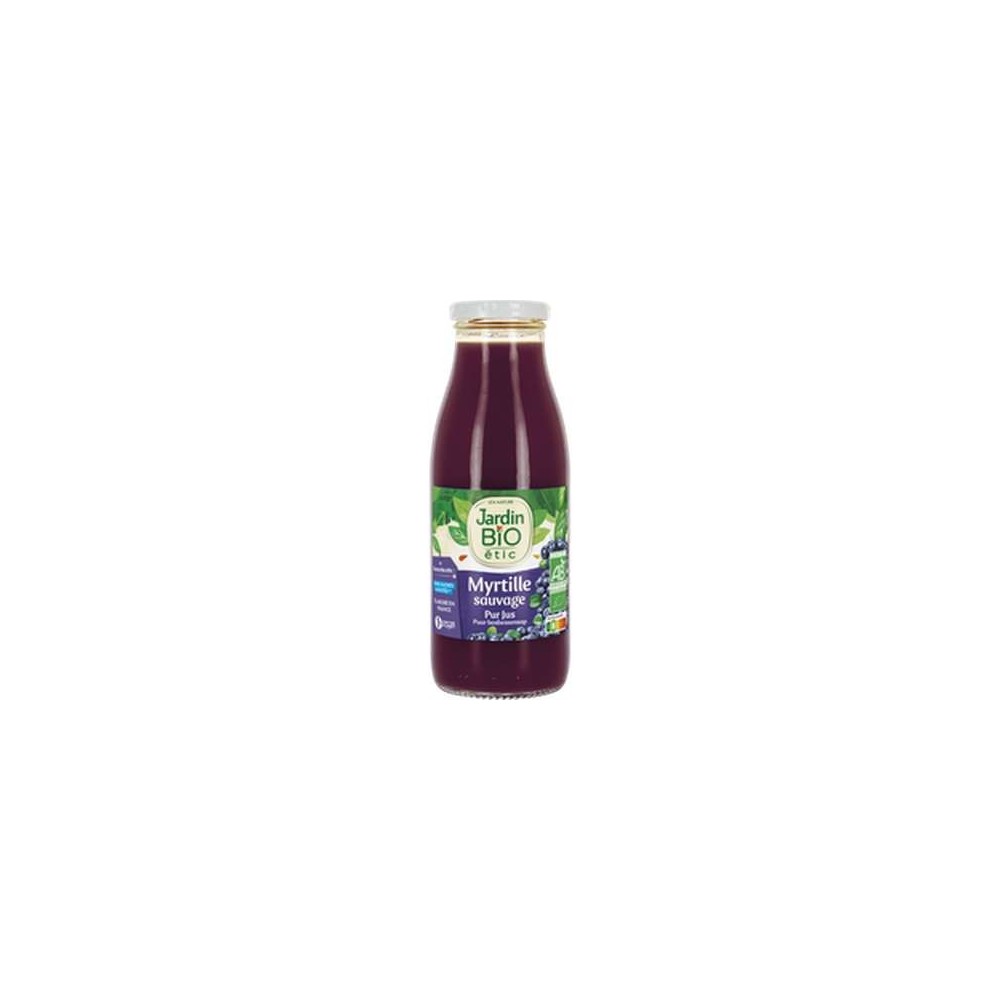 Pur jus de myrtille BIO, Jardin Bio (50 cl)
