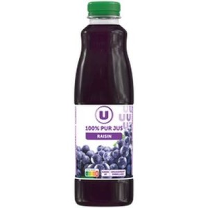Pur jus de raisin rouge, U (1 L)