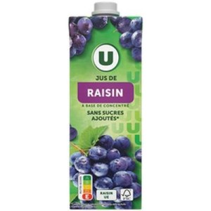 Jus de raisin, U (1 L)