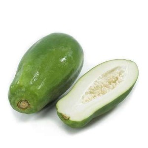 Papaye verte 'mûre à point" (gros calibre), Espagne