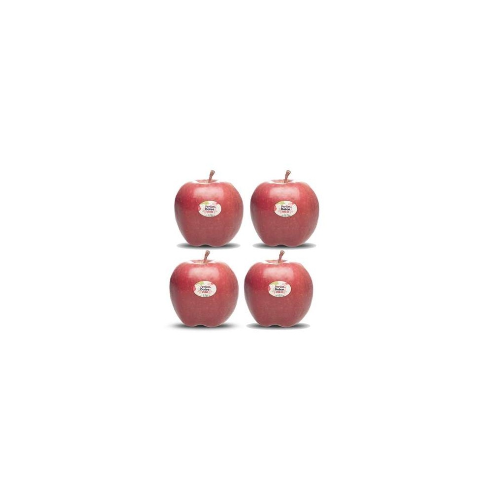 Lot de 4 pommes Dolce Vita (calibre moyen), France