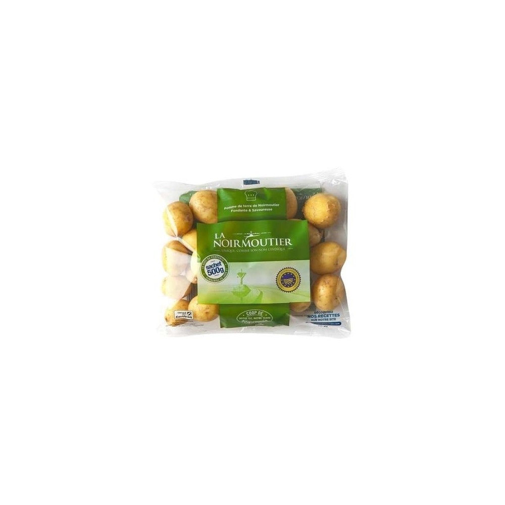Pommes de terre nouvelles grenaille de Noirmoutier IGP (sachet 500 g), France