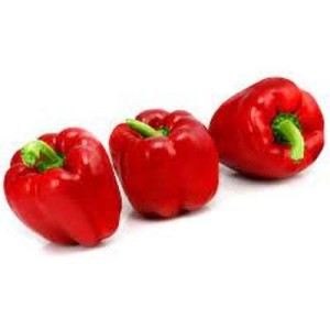 Lot de 3 poivrons rouges (calibre moyen), Belgique