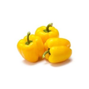 Lot de 3 poivrons jaunes (calibre moyen), Pays-bas