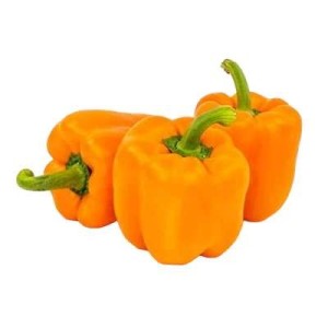 Lot de 3 poivrons oranges (gros calibre), Pays-bas