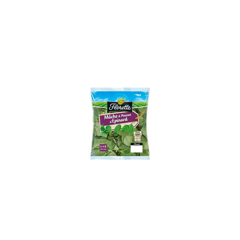 Mâche et pousses d'épinard, Florette (100 g)