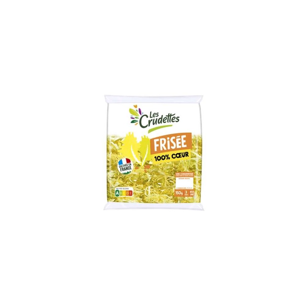 Salade frisée 100% coeur, Les Crudettes (150 g)