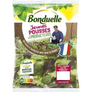 Salade jeunes pousses de nos producteurs, Bonduelle (125 g)