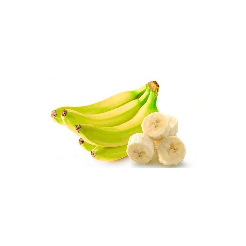 Lot de 5 banane tournantes verte BIO (1 main) (calibre moyen), Colombie
