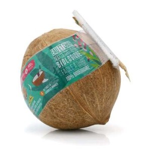 Noix de coco à boire avec paille BIO, Thaïlande
