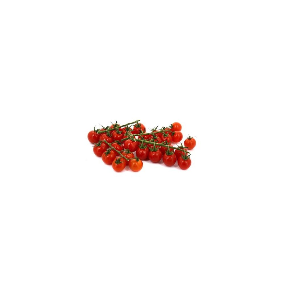 Barquette de tomates cerises en grappe "sans pesticides" de Bretagne - direct producteur (350 g), France