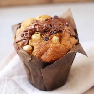 Muffin pâte à tartiner chocolat-noisettes, Rachel's