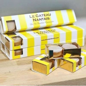 Coffret fourreau bouchées gâteau Nantais , Le Fondant Baulois (6 pièces, 120 g)