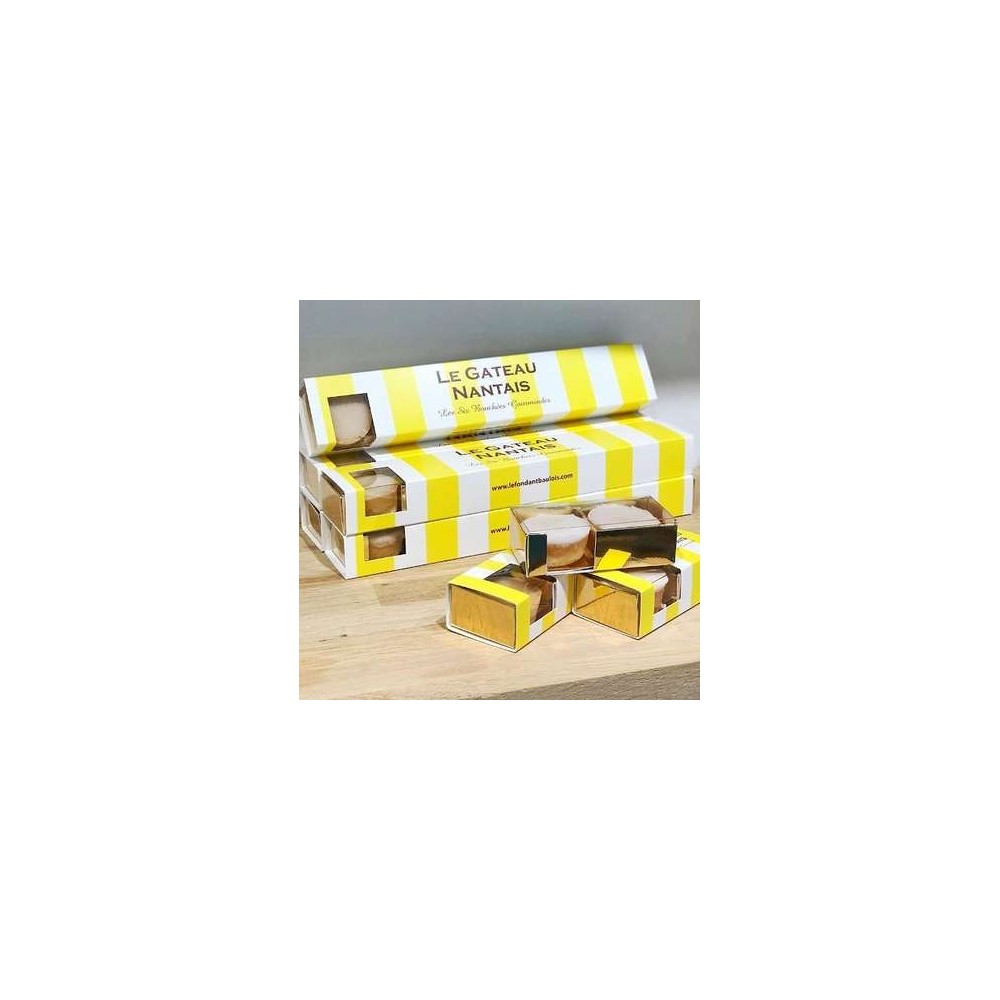 Coffret fourreau bouchées gâteau Nantais , Le Fondant Baulois (6 pièces, 120 g)