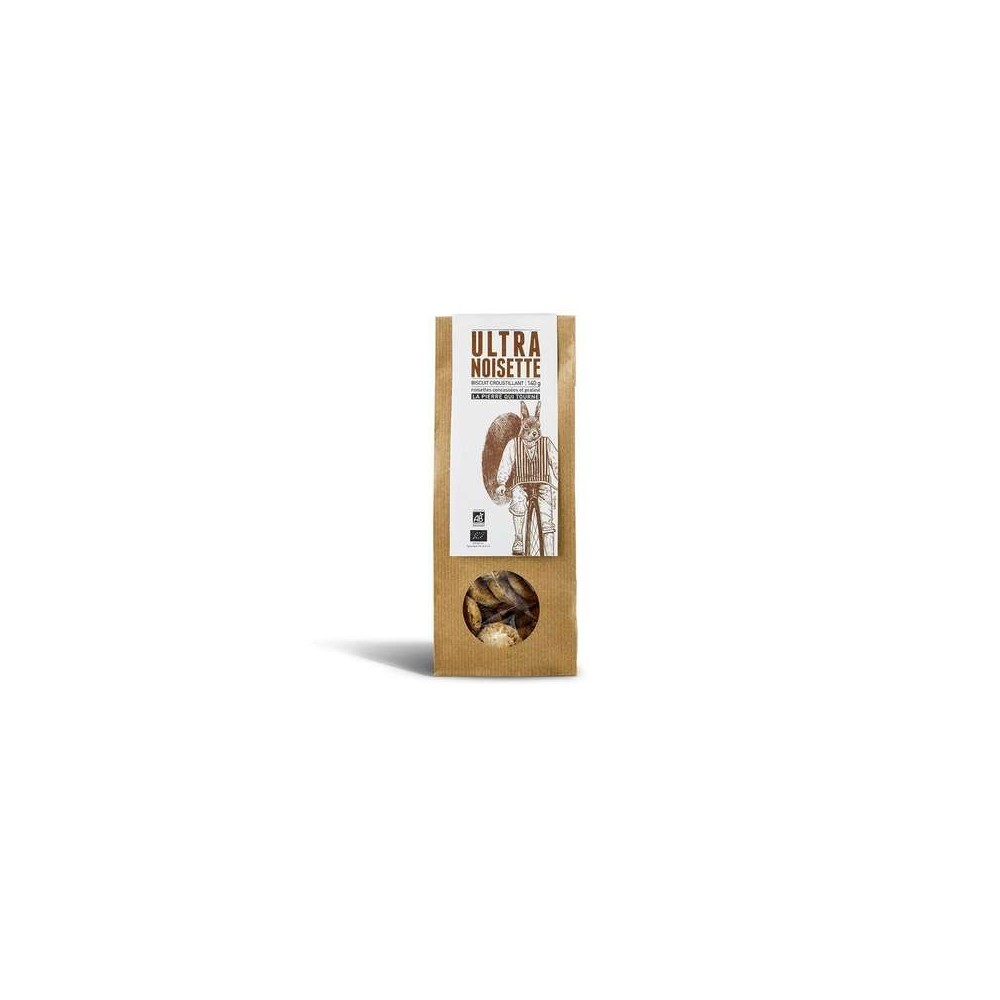 Biscuit craquant Ultra Noisette BIO, La pierre qui tourne (140 g)