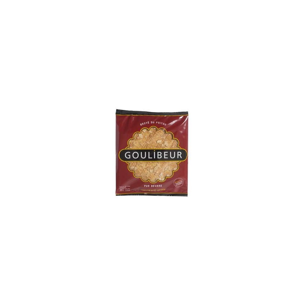 Broyé du poitou pur beurre aux amandes, Goulibeur (380 g)