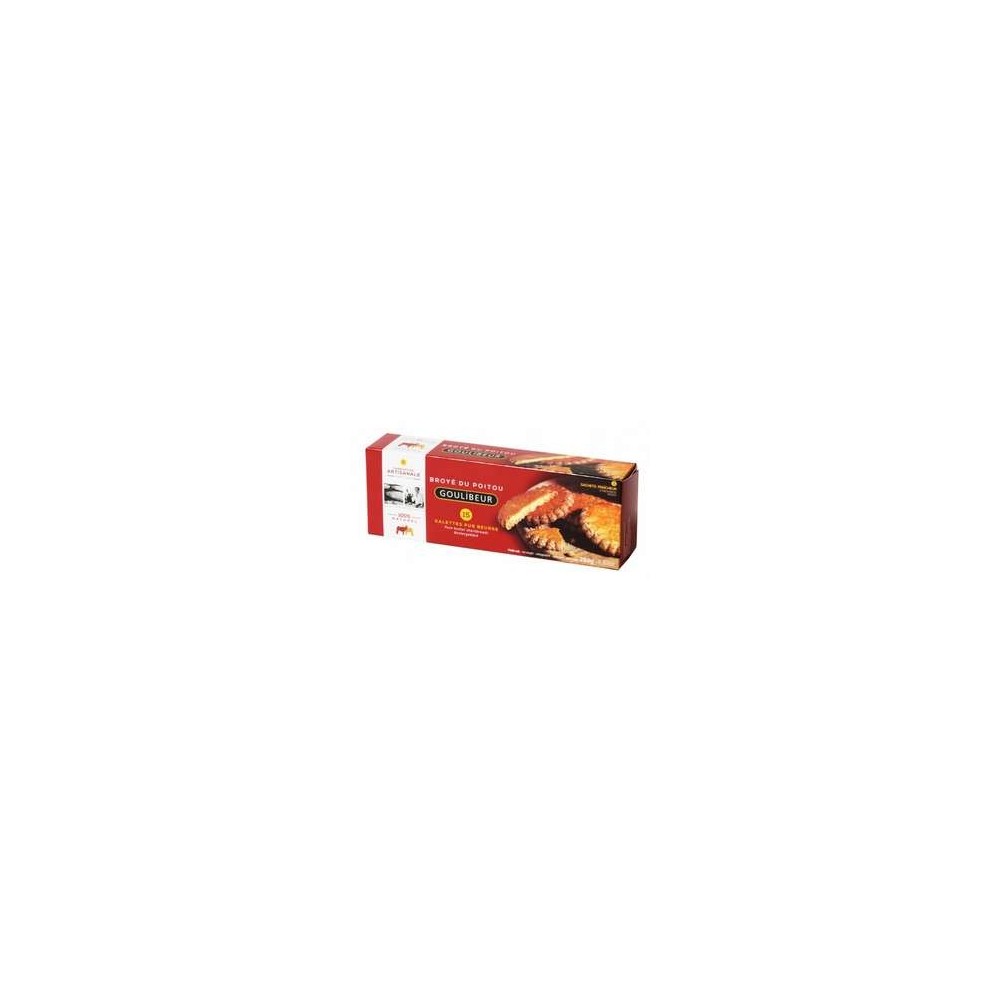 Etui de 15 galettes pur beurre en 3 sachets fraîcheur, Goulibeur (280 g)