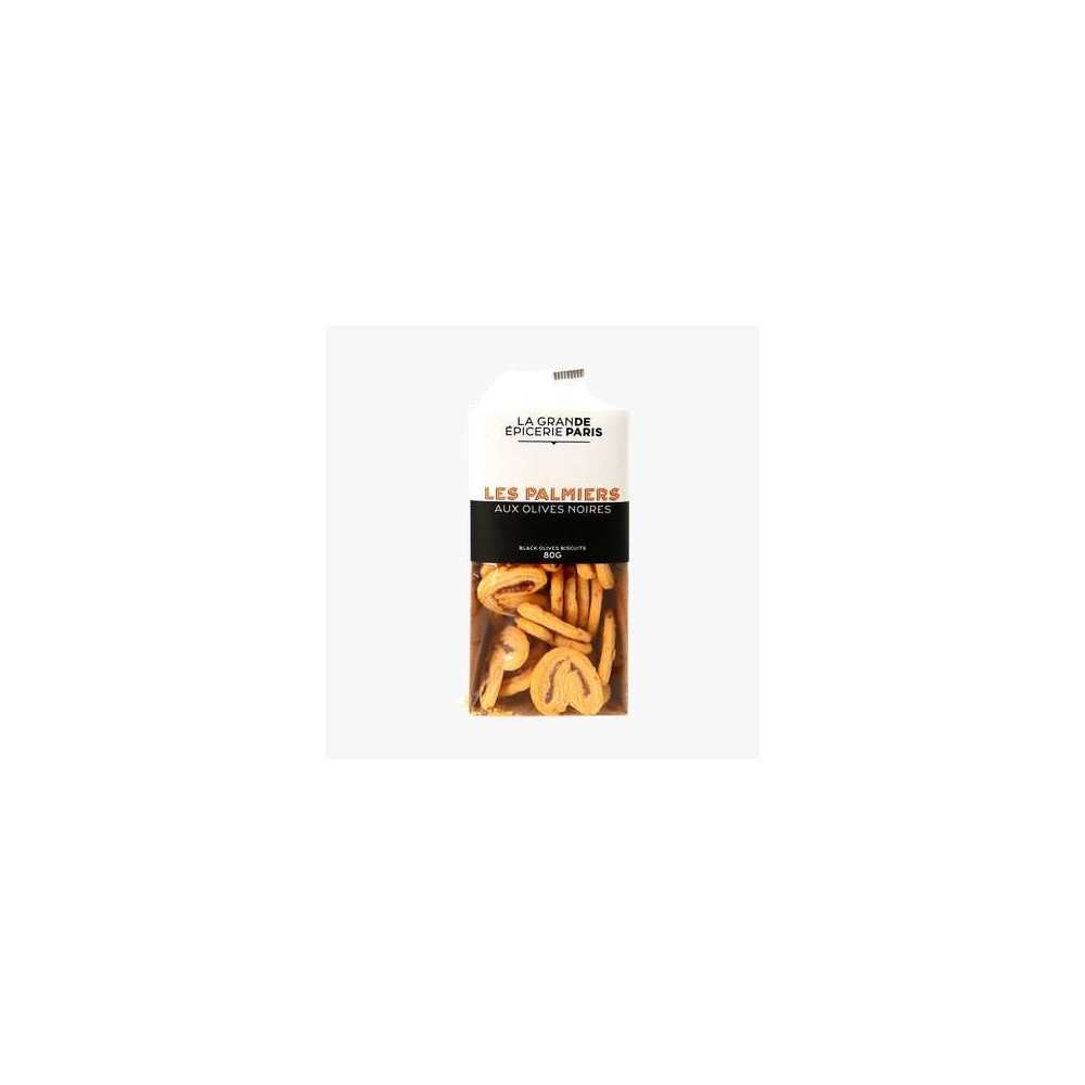 Palmiers aux olives noires, La grande épicerie de Paris (80g)