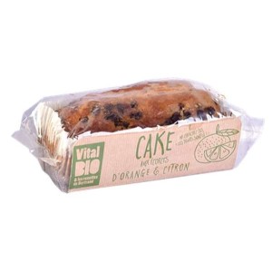 Cake tradition aux écorces d'orange et de citron BIO, Vital Bio (340 g)