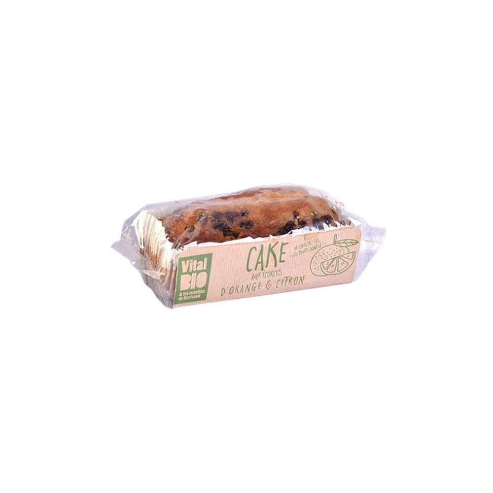 Cake tradition aux écorces d'orange et de citron BIO, Vital Bio (340 g)