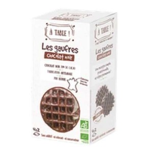 Gaufre artisanale chocolat noir BIO, A Table ! (x 8, 215 g)