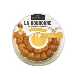 Couronne au chorizo et dip de cheddar, Maison Defroidmont (370 g)