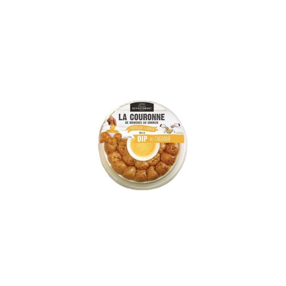 Couronne au chorizo et dip de cheddar, Maison Defroidmont (370 g)
