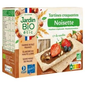Tartines craquantes noisettes BIO, Jardin BIO (150 g)