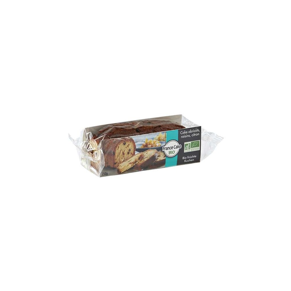 Cake aux abricots, raisins et citron BIO, France Cake Tradition (250 g)
