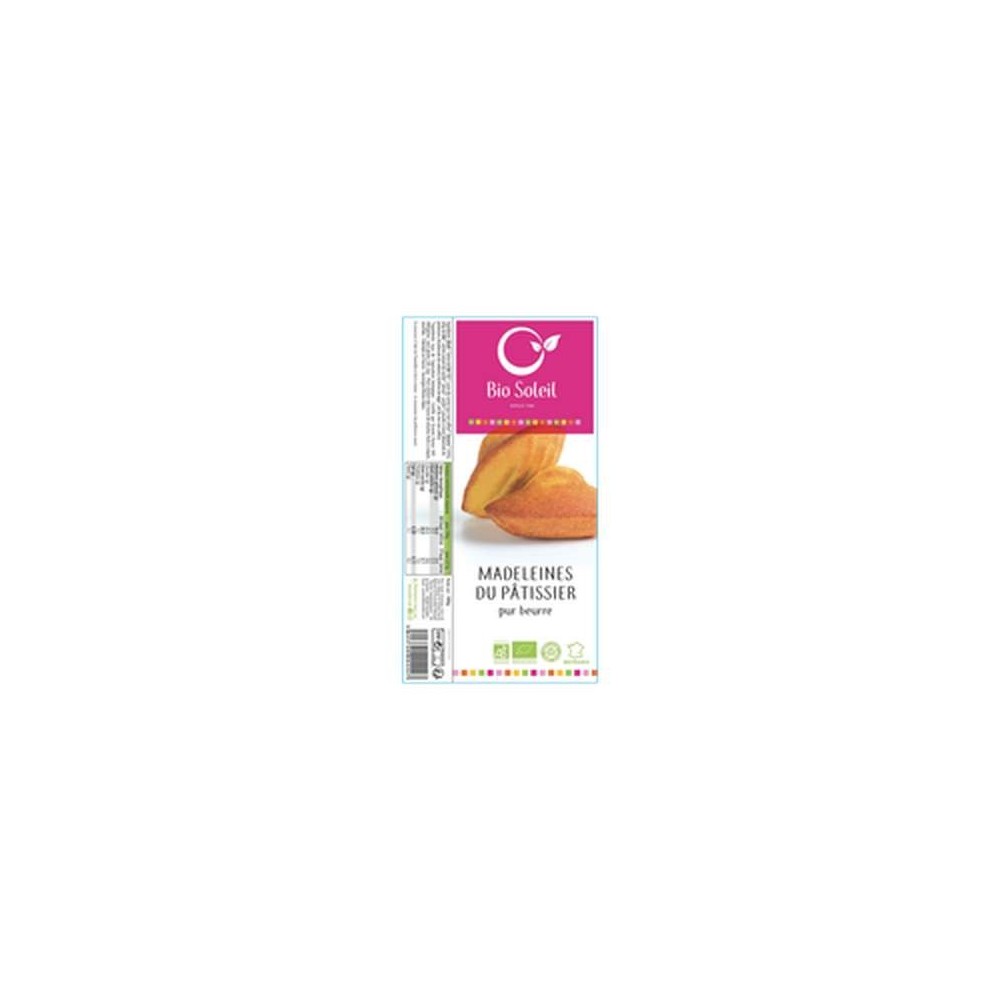 Madeleines 100% épeautre BIO, Bio Soleil (180 g)