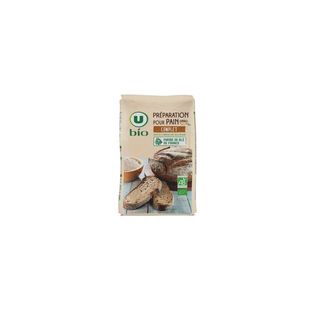 Préparation pour pain complet BIO, U BIO (1kg)