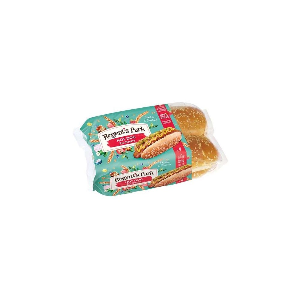 Pains Hot Dog pur beurre, Regent's Park (x 4, 250 g)