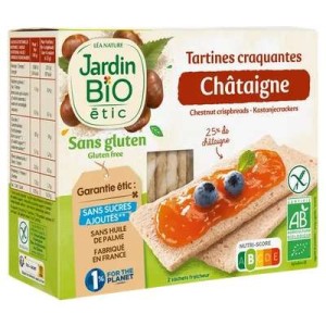Tartines craquantes châtaigne sans gluten BIO, Jardin Bio (150 g)