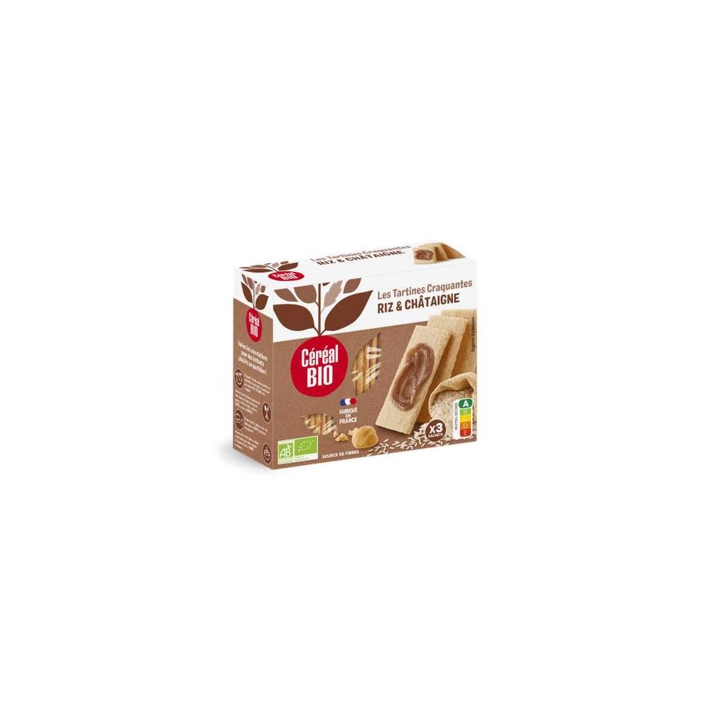 Tartines craquantes Riz et Châtaigne BIO, Céréal Bio (145 g)