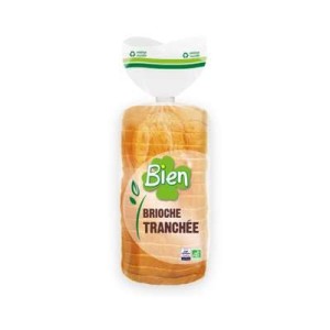 Brioche tranchée sans huile de palme BIO, Bien (400 g)