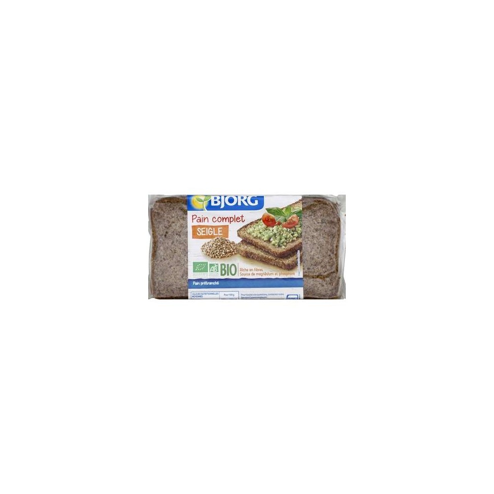 Pain complet de seigle BIO, Bjorg (500 g)