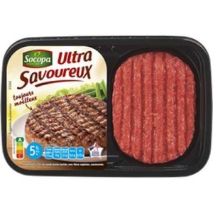 Haché Ultra Savoureux 5%MG, Socopa (2 x 100 g)