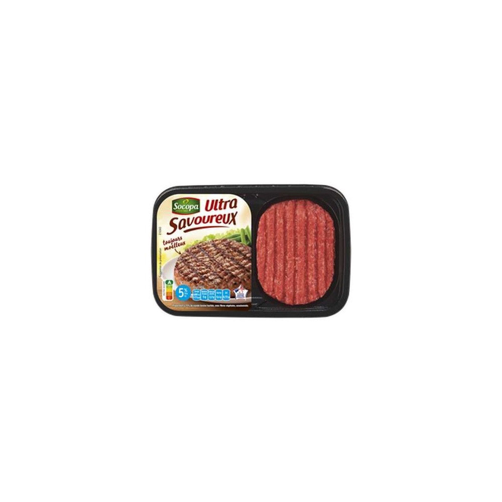 Haché Ultra Savoureux 5%MG, Socopa (2 x 100 g)
