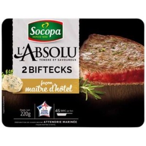 Bifteck mariné façon Maître d'hôtel, Socopa (2 x 110 g)