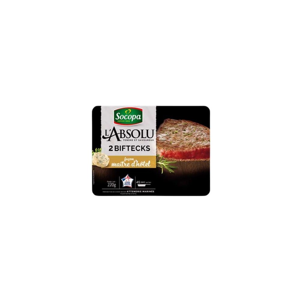 Bifteck mariné façon Maître d'hôtel, Socopa (2 x 110 g)
