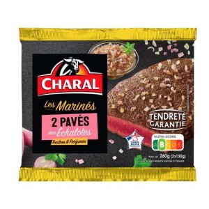 Pavé mariné à l'échalote, Charal (x 2, 260 g)