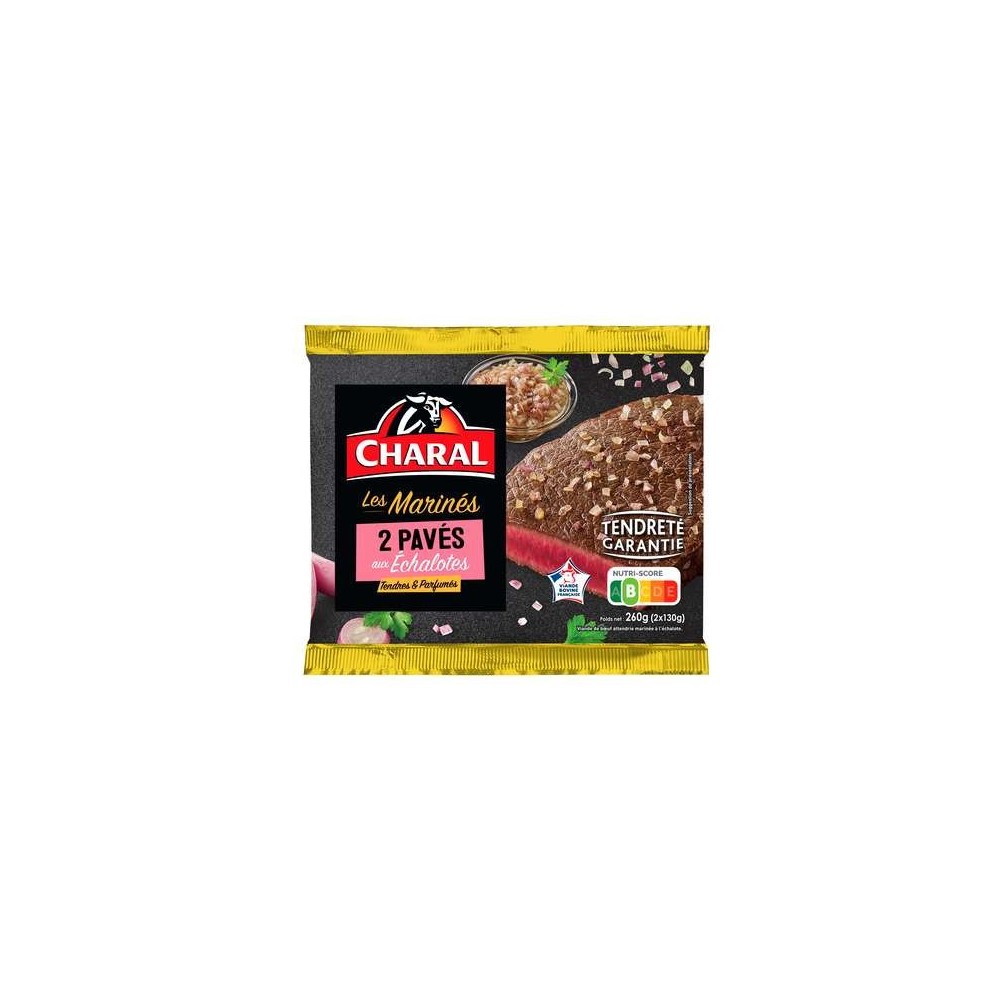 Pavé mariné à l'échalote, Charal (x 2, 260 g)