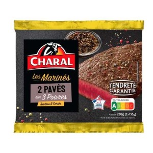 Pavés marinés aux 3 poivres, Charal (x 2, 260 g)