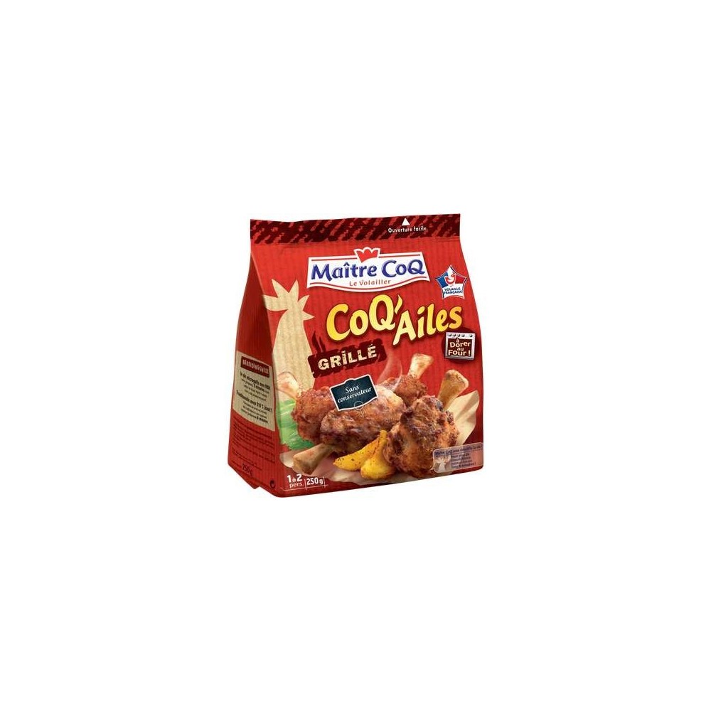 Coq'ailes grillés, Maître Coq (250 g)