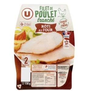 U
Filet de poulet rôti au four, U (x 2, 150 g)