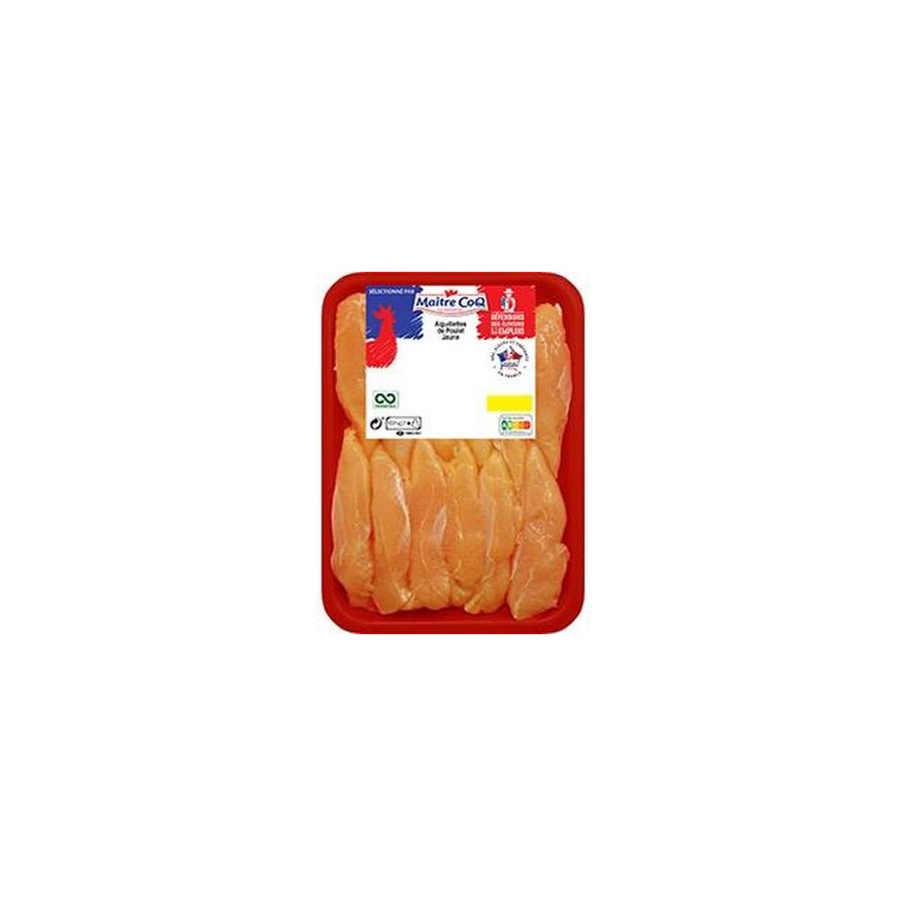 Maitre Coq
Aiguillette de poulet jaune, Maître Coq (450 g)