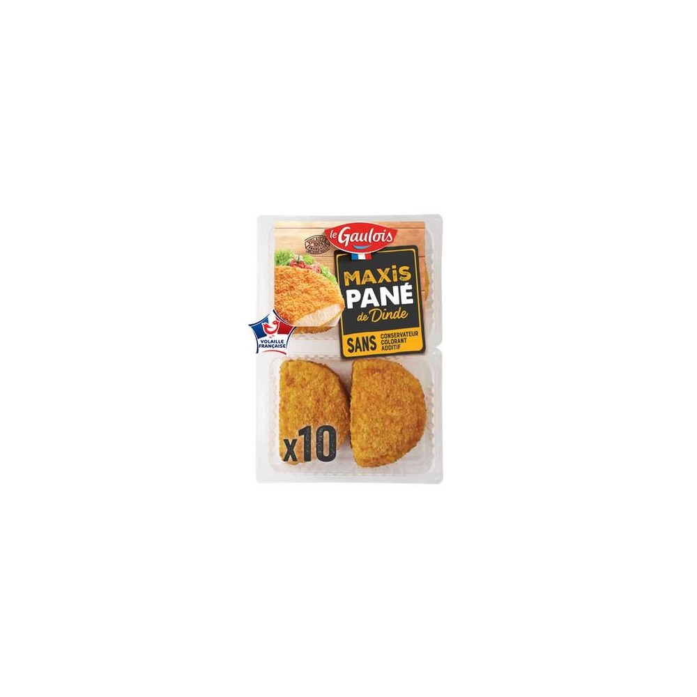 Pané de dinde, Le Gaulois (10 pièces, 1 KG)