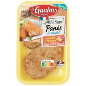Le Gaulois
Panés de poulet jambon et fromage, Le Gaulois (x2, 200g)